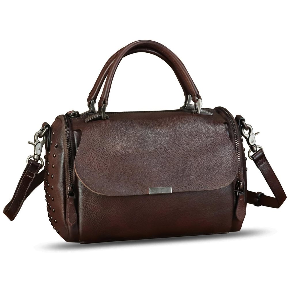 Genuine Leather Satchel Handbag Top Handle Bags Handmade Shoulder :'D